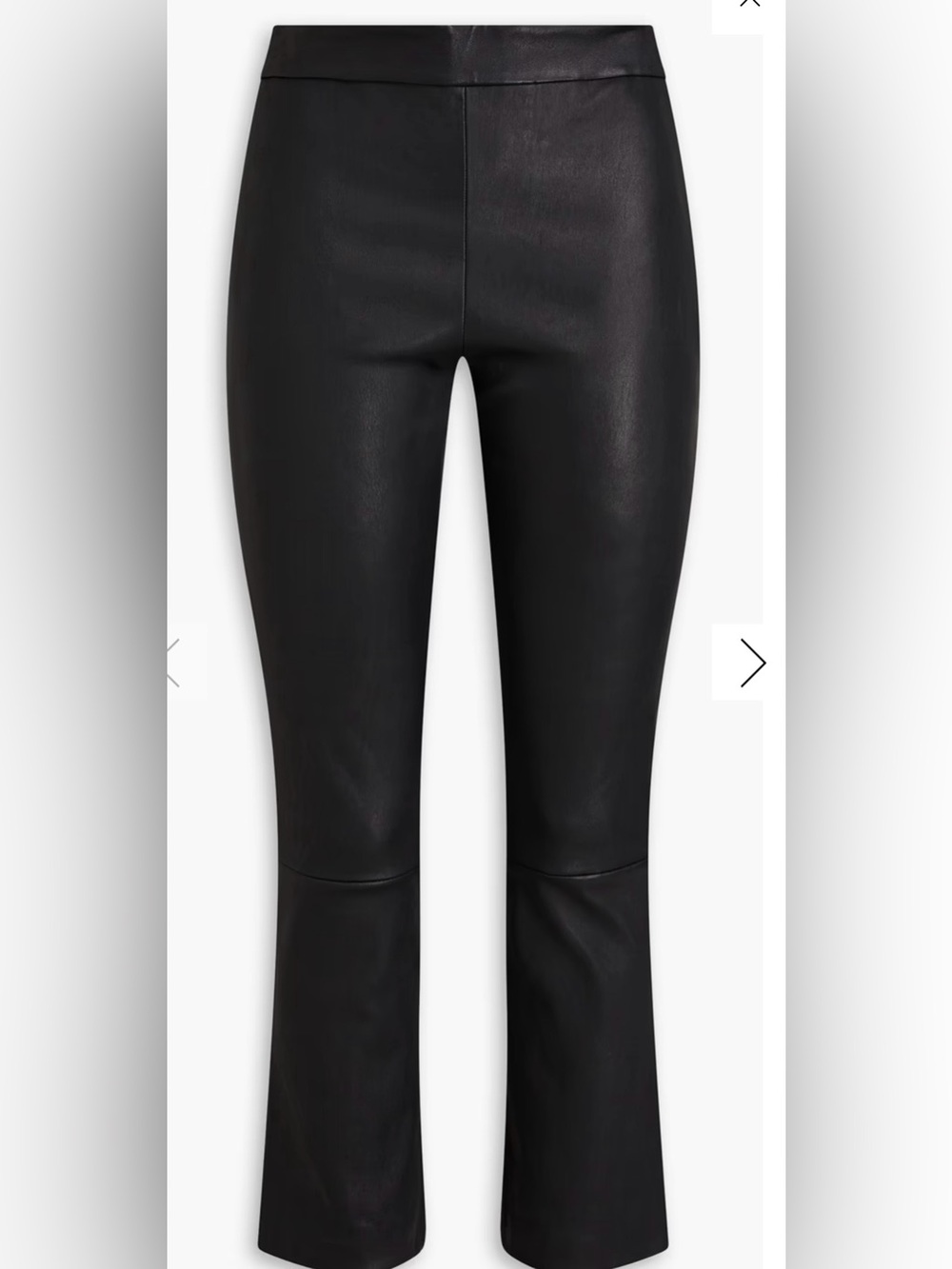 Theory Slim Kick 100% Lamb Leather Pants